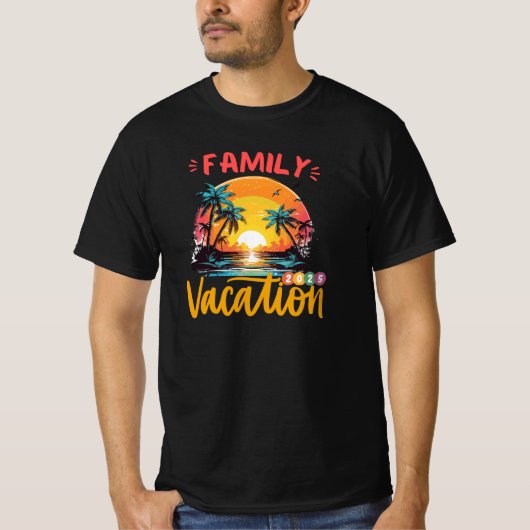 T-shirt FAMILY VACATION 2025 summer trip (Devant)