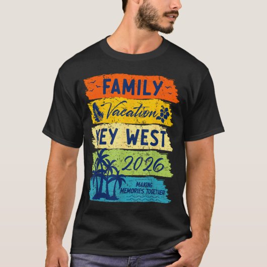 T-shirt Family Vacation 2026 Key West Matching Summer Vaca (Devant)