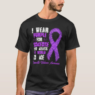 T-shirt Family Wear Purple For Someone Domestic Violence A