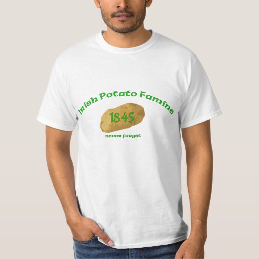 T-shirt Famine irlandaise 1845 de pomme de terre - (Devant)