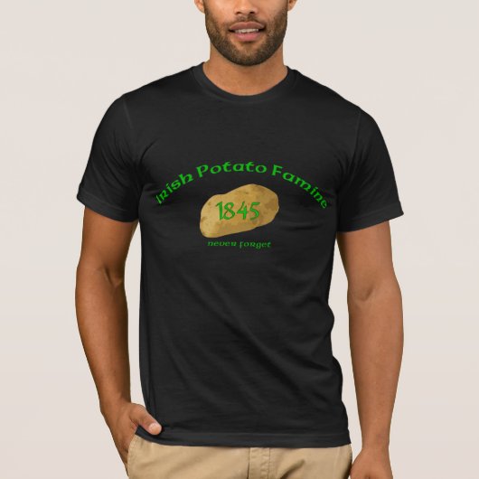 T-shirt Famine irlandaise 1845 de pomme de terre - (Devant)