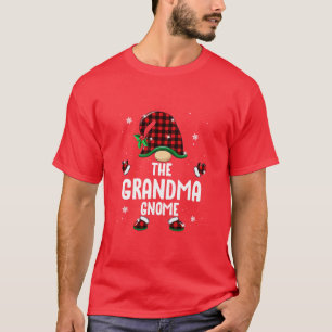 T-shirt Famme rouge Gnome Pâté Noël à la mousse