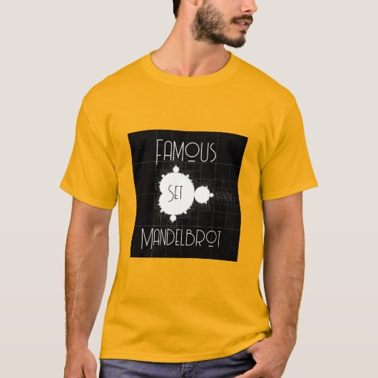 T-shirt Famous Full Mandelbrot Set Personalized Name  (Devant)