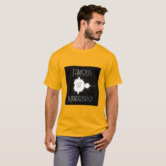 T-shirt Famous Full Mandelbrot Set Personalized Name  (Devant entier)