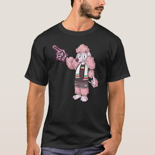 T-shirt Fan Caniche Iran (Devant)