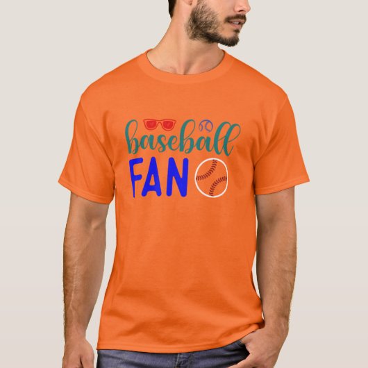 T-shirt Fan de baseball (Devant)