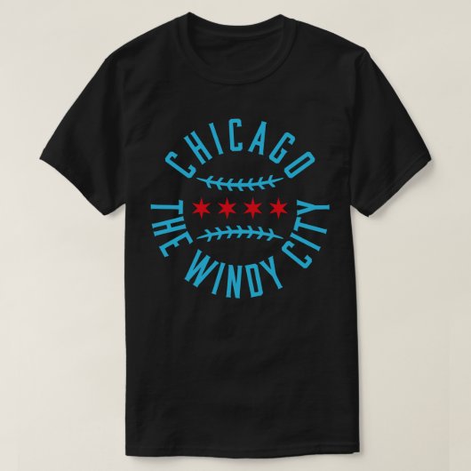 T-shirt Fan de baseball Chicago Pride Tee Wave Your Flag f (Design devant)