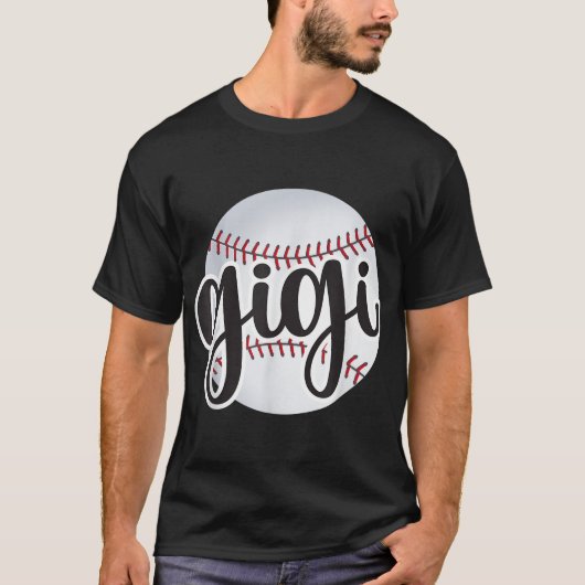 T-shirt Fan De Baseball Gigi Fier De Baseball Grandma De B (Devant)