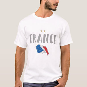 T-shirt Fan de football France Chemise Française