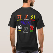 T-shirt fan de la course #1 pour (Dos)