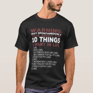 T-shirt Fan de mécanique automobile pour hommes