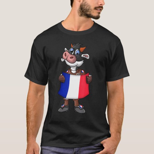 T-shirt Fan de vache France (Devant)
