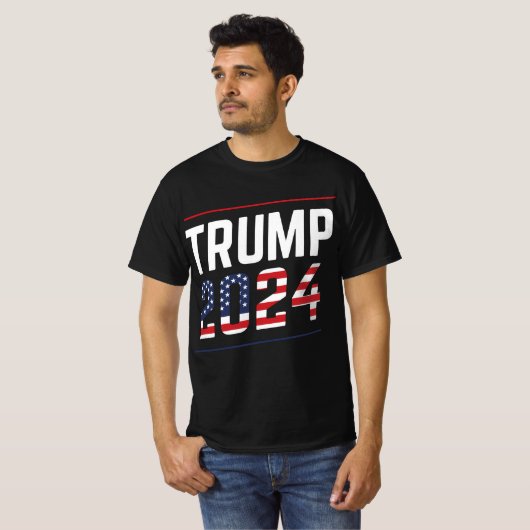 T-shirt Fan design de Trump 2024 (Devant entier)