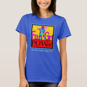 T-shirt Fan Grl POWer "Laissez votre drapeau Geek