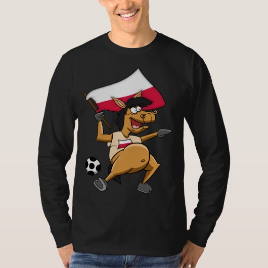 T-shirt Fan horse Poland (Devant)
