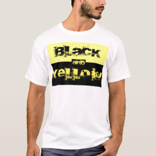 T-shirt Fan noire et jaune