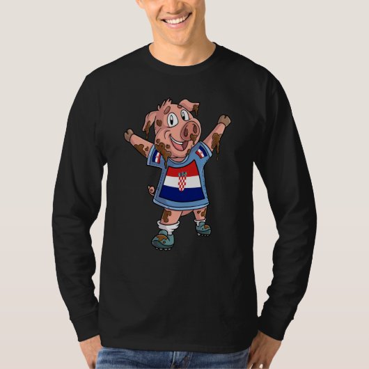 T-shirt Fan Pig Croatia (Devant)