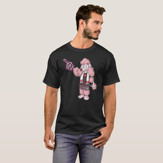 T-shirt Fan Poodle Denmark (Devant entier)