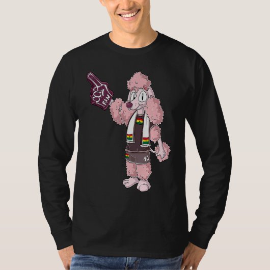 T-shirt Fan Poodle Ghana (Devant)