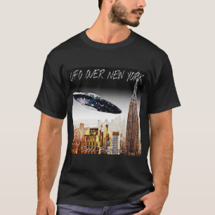 T-SHIRT FAN UFO AU-DESSUS DE NEW YORK
