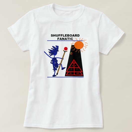 T-Shirt Fanatique Shuffleboard (Design devant)