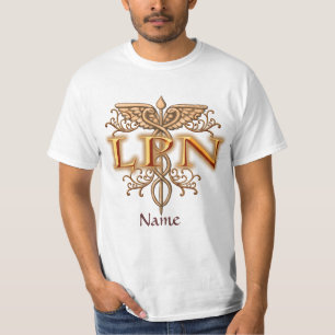 T-shirt Fancy Coppery LPN Infirmière Caduceus