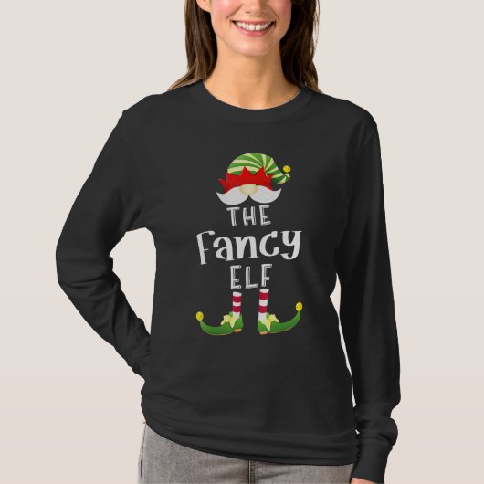 T-shirt Fancy Elf Group Noël Pajama Party (Devant)
