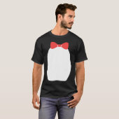 T-shirt Fancy Penguin Bow Tie Halloween Costume (Devant entier)