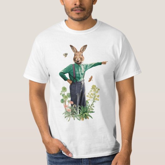 T-SHIRT FANCY RABBIT AGRICULTEUR (Devant)