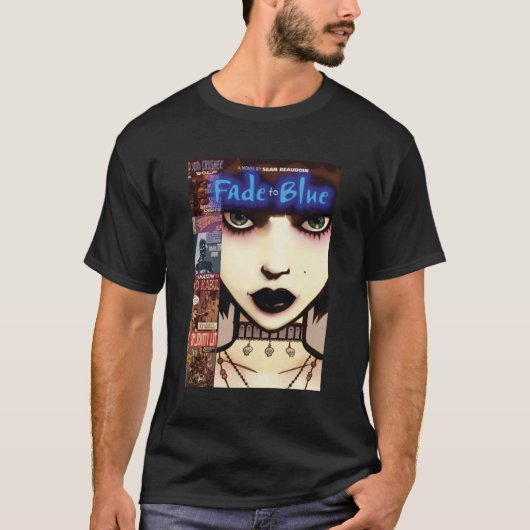 T-shirt Fanez-vous à la couverture bleue (Devant)
