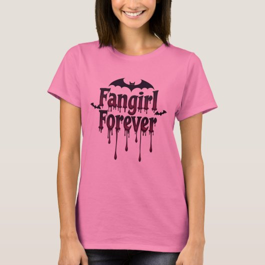 T-shirt Fangirl Forever gothique Vampire conception de t-s (Devant)