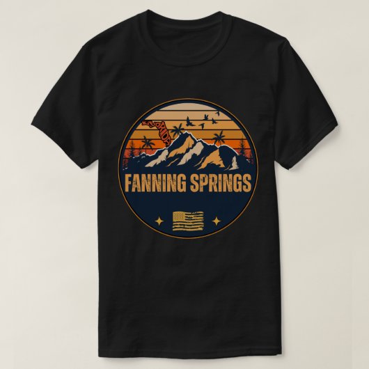 T-shirt Fanning Springs, Floride  (Design devant)