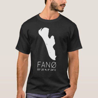 T-shirt Fanø Danemark Ile Fanö Coordonner Silhouette Ca