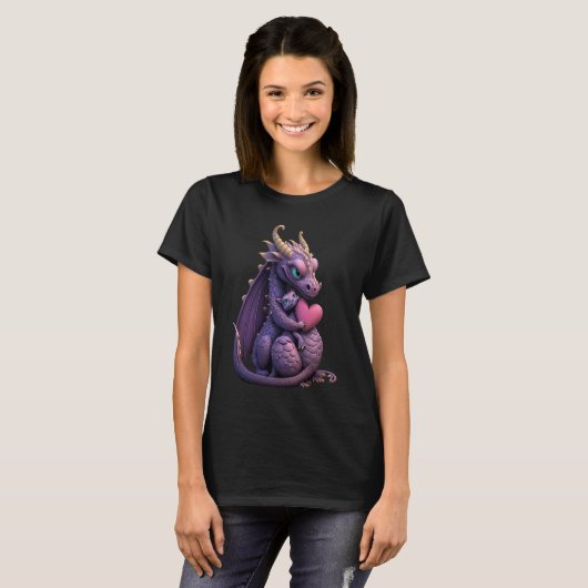T-shirt Fans De Créature Mythique Dragon Maman Enlacer Un (Devant entier)
