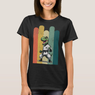 T-shirt Fans de dinosaures courage karaté fierté force