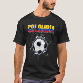 T-shirt Fans De Football Colombie - Football Colombien En (Devant)