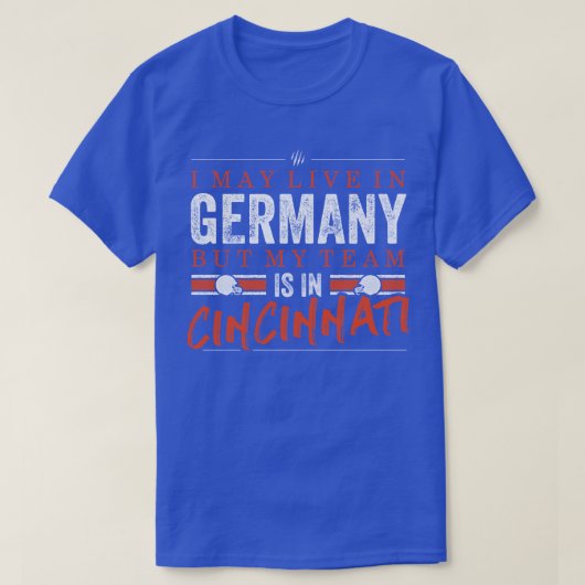 T-shirt Fans de l'équipe de Cincinnati en Allemagne (Design devant)