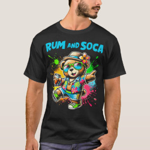 T-shirt Fans De Rum Et Ours De Soca Caraïbes Carnival Part