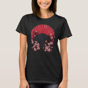 T-shirt Fans Japonais Sensu Et Uchiwa Design D'Art Japonai
