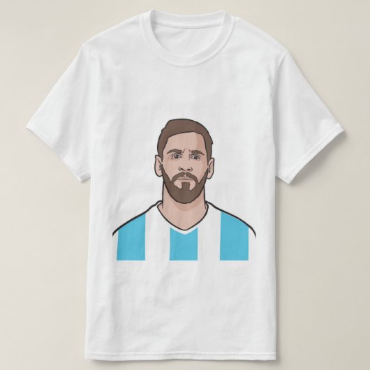 t-shirt fans messi et argentine (Design devant)