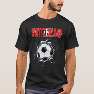 T-shirt Fans Suisse De Football - Football Suisse À Cracke