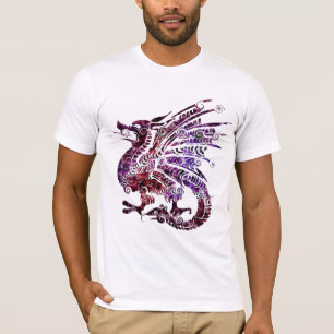 T-shirt fantaisie au dragon