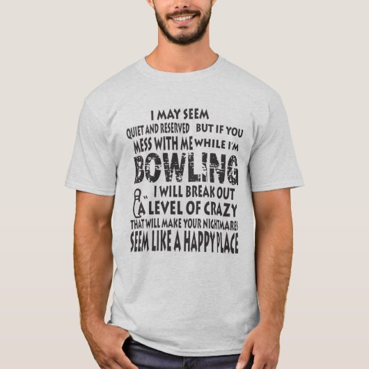 T-shirt Fantaisie Bowling Shirts Bowler Dons Happy Place (Devant)