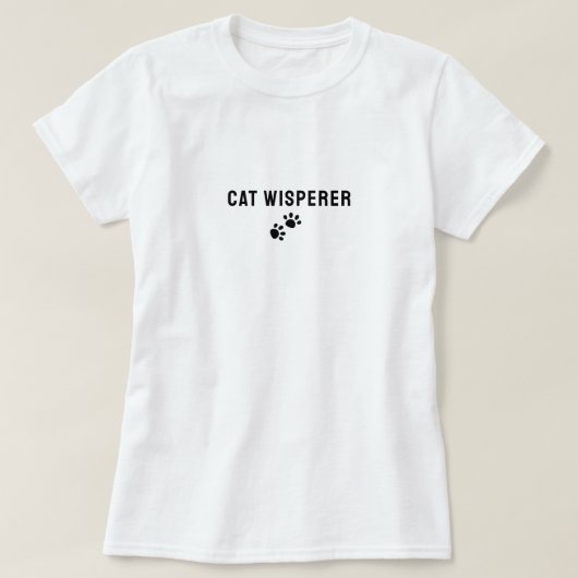 T-shirt Fantaisie Chat Whisperer Chemise - Novelty Chat Hu (Design devant)