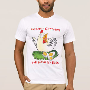 T-shirt Fantaisie Chemise au poulet Poulets pervers