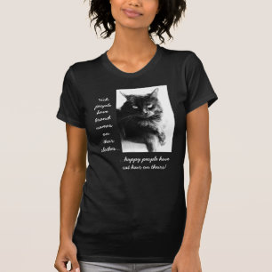T-shirt Fantaisie Chemise de chat, les gens heureux porten