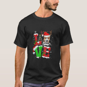 T-shirt Fantaisie Corgi Chien Feux de Noël Joyeux Pyjama d