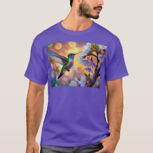T-shirt Fantaisie de Fleurs de Cerisier Lever de Soleil Co