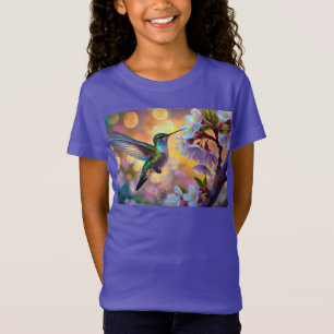 T-Shirt Fantaisie de Fleurs de Cerisier Lever de Soleil Co