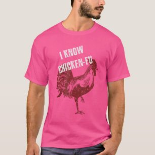 T-shirt Fantaisie de poulet Kung Fu Chemise de poulet